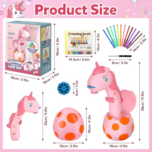 Ketiee 899-200Y Unicorn Drawing Projector Toys For Ages 5-7: Tracing And Drawing Projector For Kids With Cute Unicorn Look, Smart Art Sketcher Projector thumb #5