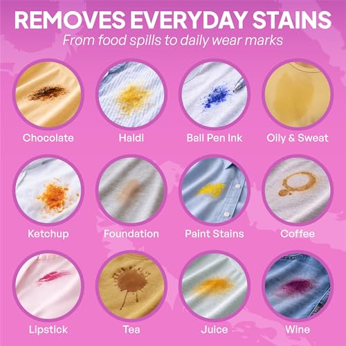 Image of GoStains Fabric Stain Remover for Clothes 200ml | Instant Fabric Stain Remover Spray | Biodegradable, Non-Bleach | Effective on Collar, Cuff, Grease, Tea & Coffee Stains