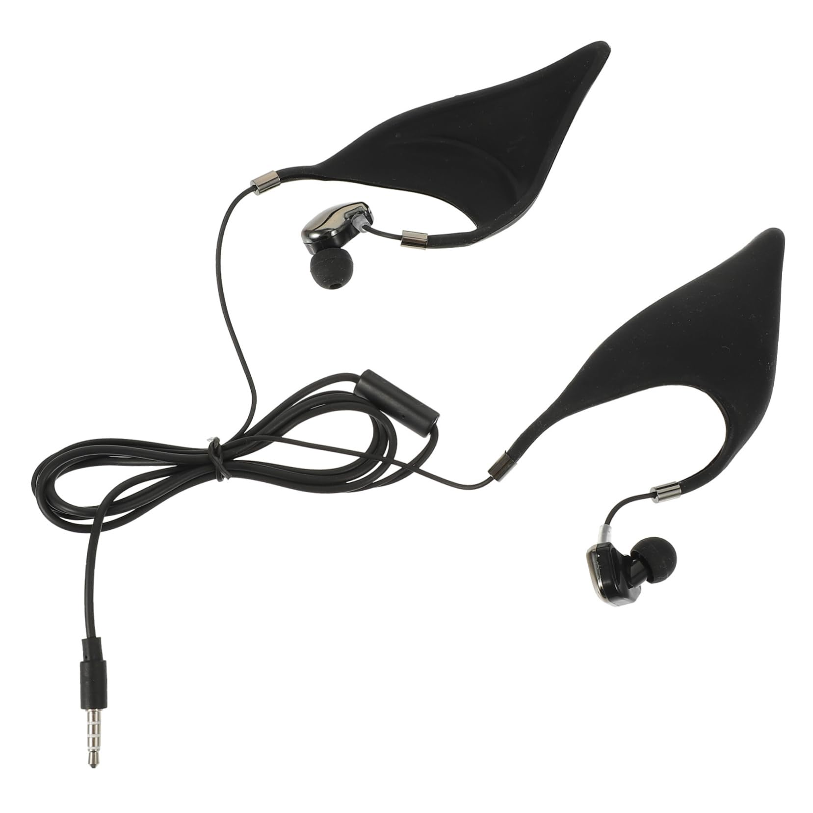 Ear Wired Elf Earbuds with Microphone Breathable Comfortable Resistant Materials Stable Connection Headset for Communication and Long Term