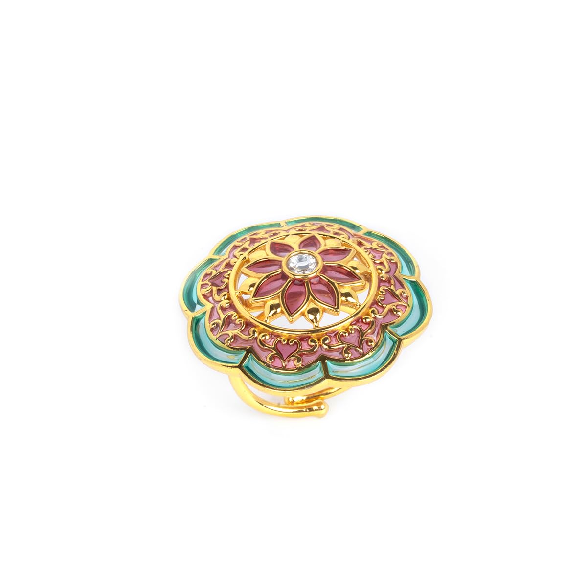 shaya by Caratlane | 925 Silver|Bidai Ring in Gold Plated | Gifts for Womens & Girls-picture-0