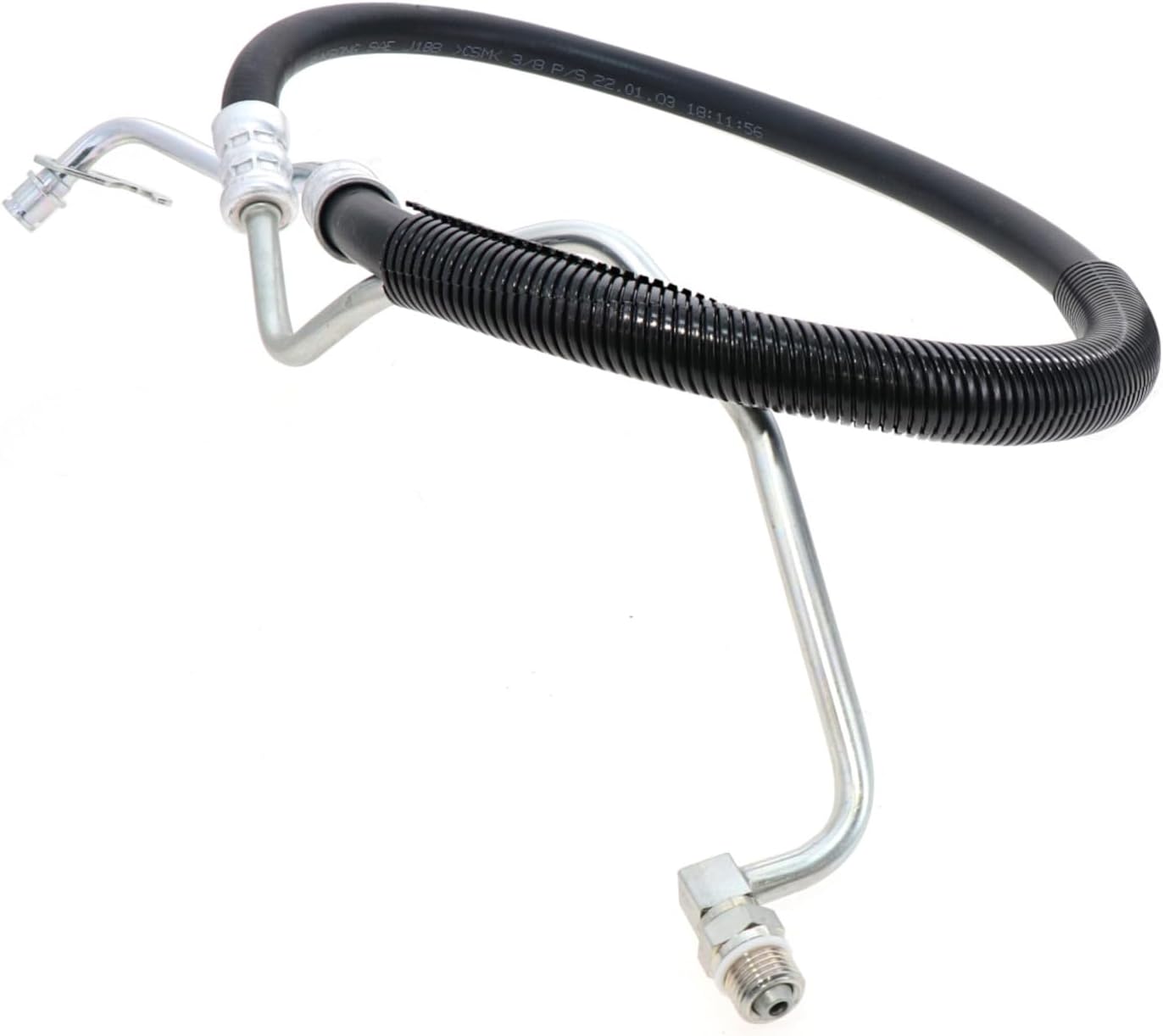 Sunsong 3402557 Power Steering Pressure Line Hose Assembly,Black & Steel