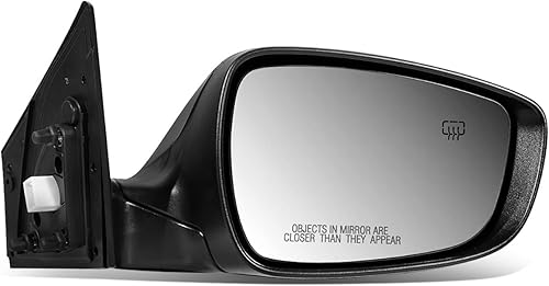 DNA Motoring OEM-MR-HY1321202 - Espejo retrovisor para puerta lateral derecha del pasajero con ajuste eléctrico calefactable compatible con Elantra