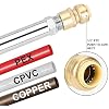 Hromee 12 Inch Frost Free Sillcock, 1/2 Inch Push-to-Connect x 3/4 Inch MHT, No Lead Brass Frost Proof Outdoor Faucet Bib with Backflow Preventer