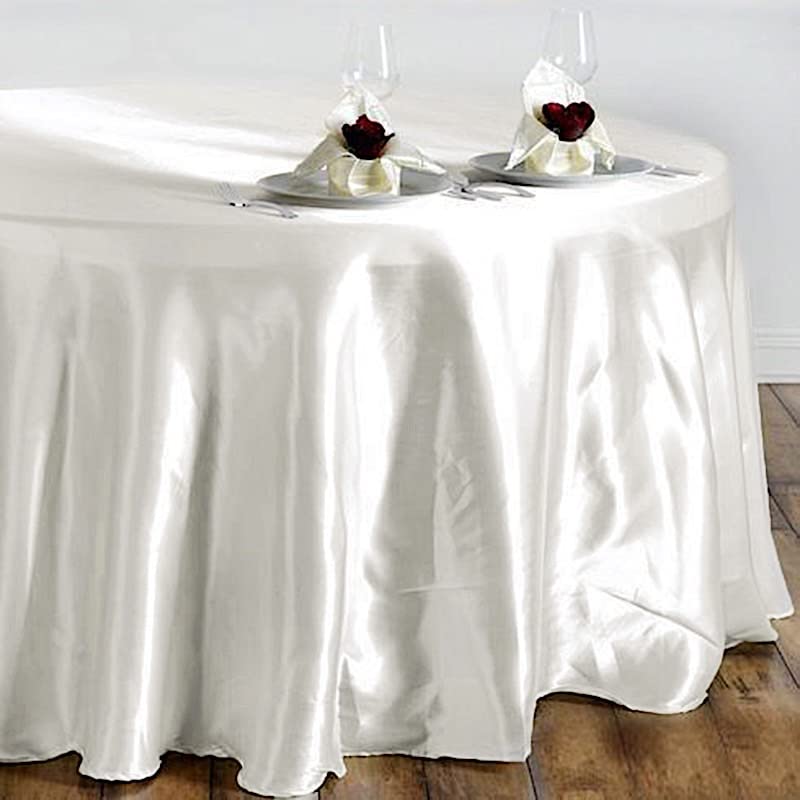 Confezione Da 10 Tovaglie Rotonde, Tovaglie Monouso Bianche Da 84 Pollici Tovaglie Rotonde In Plastica Peva Impermeabile Per Matrimoni Feste Cene Di Natale Buffet Da Picnic Banchetti Bianco 86427525