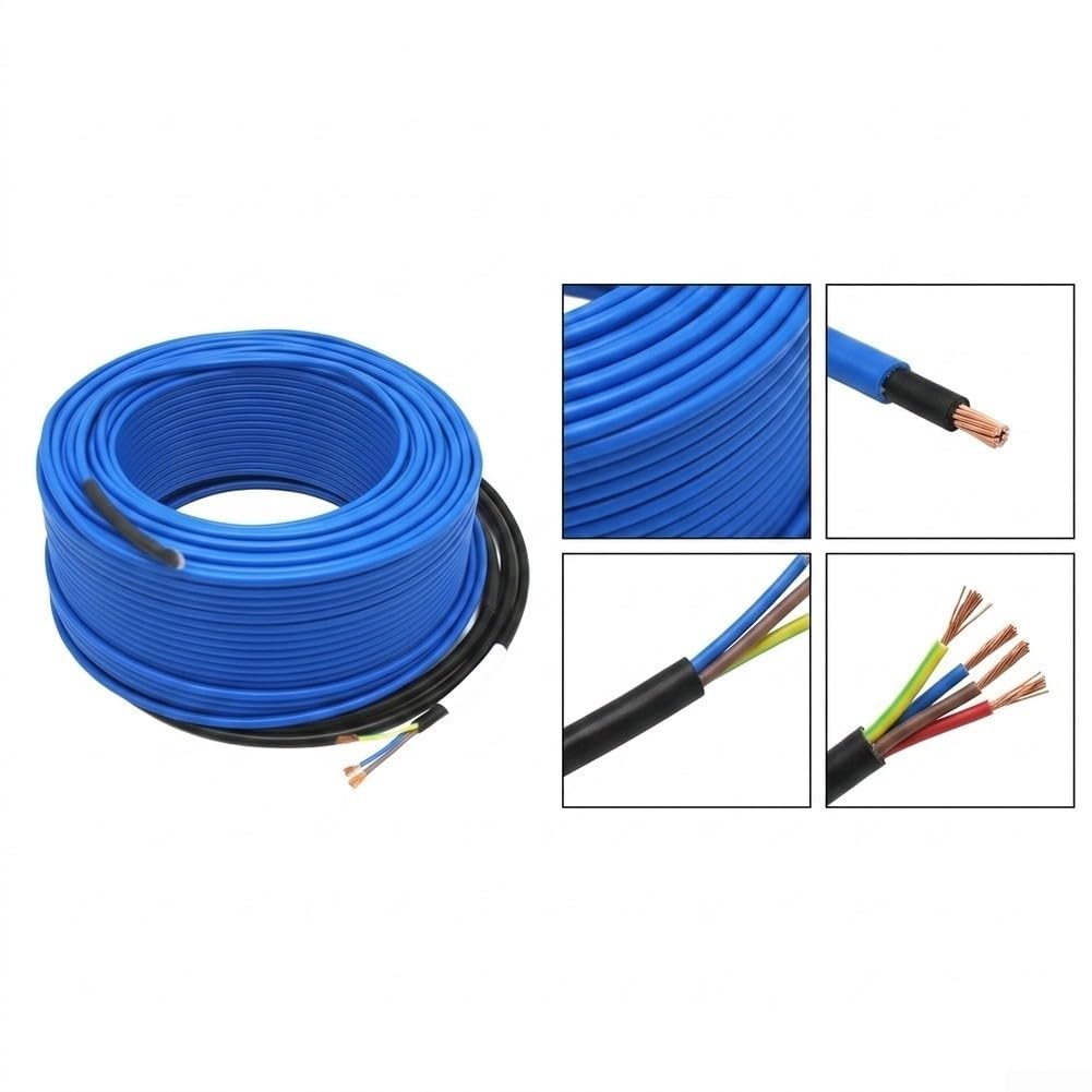 Câble pour Chauffage pour Sol Rayonnant 15x15cm Installation pour Facile(30m 600w)