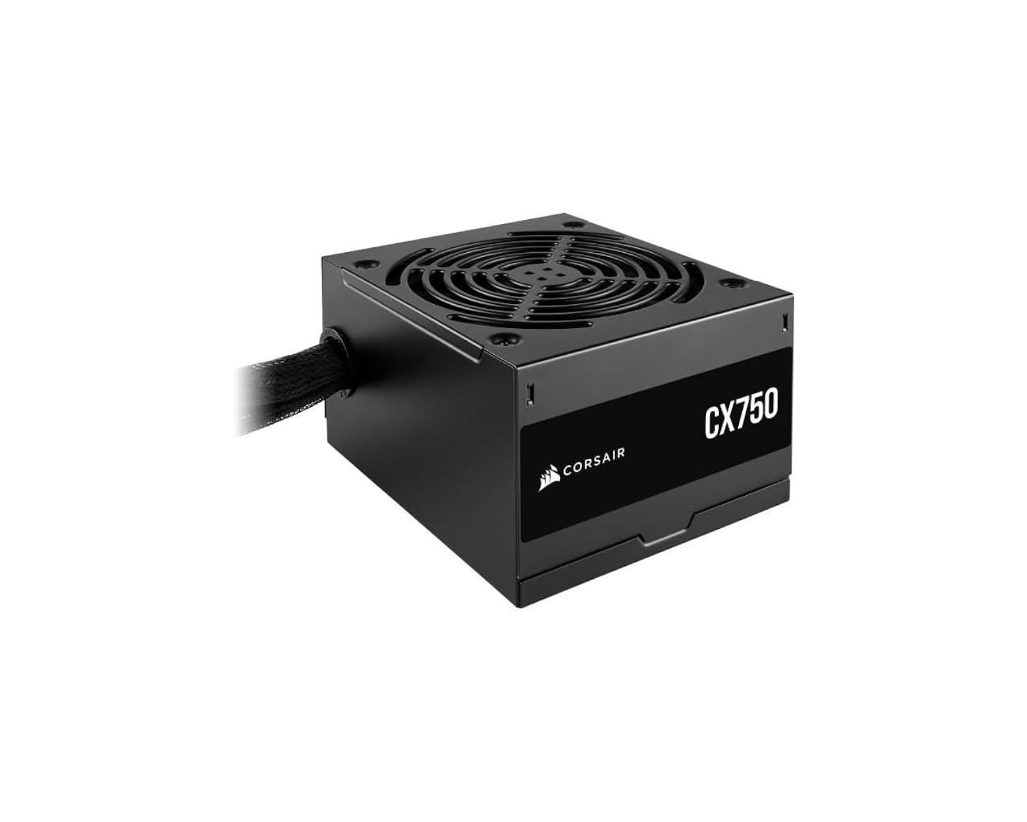 CORSAIR CX750 ATX 750W Power Supply - 80 Plus Bronze Certified - Low Noise - Sheathed Cables - Non-Modular - EU - Black