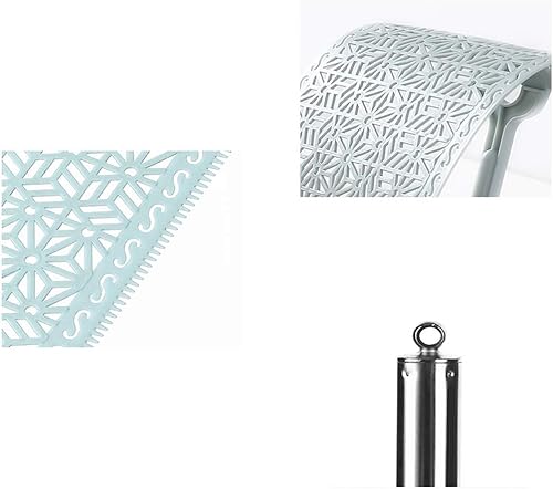 Miniatura 2 de Aracoware Matamoscas extensibles grandes, matamoscas de polietileno, cabeza de plástico de polietileno, mango telescópico de acero inoxidable,