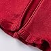 Kids Wooden Ear Edge Pearl Cardigan for Girls Open Front Closure Knitted Outwear Jackets Baby Pearl (2-Wine, 4-5 Years)