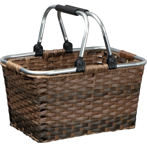 Rattan Einkaufskorb individuelle Einfärbung mit hochwertigem...