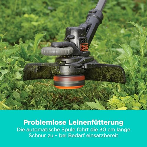 Foto von BLACK+DECKER POWERCONNECT Rasentrimmer, Akku-Rasentrimmer mit 30 cm, STC1840EPC-QW
