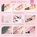 SAVILAND Essentials Acrylic Nail Kit Starter: Acrylic Nail Kit for Beginners with Everything White Pink Clear Acrylic Powder and Liquid Set #8/10/14 Nail Brush Forms Manicure Tools Home Nail Salon DIY