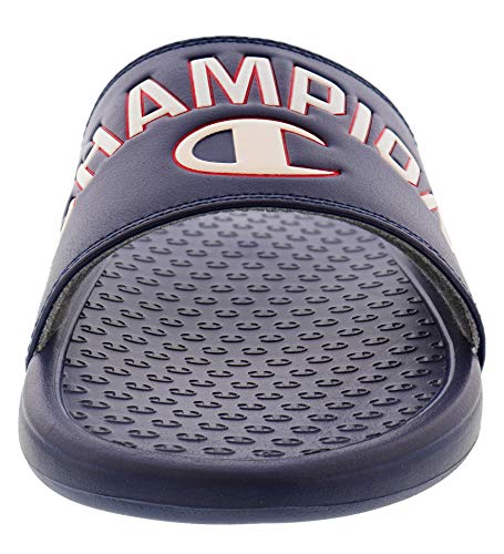 Champion mens Club Slide Slippers, Navy, 123