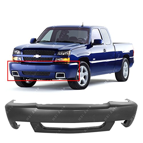 MBI AUTO - Primered, Front Bumper Cover Fascia for 2003-2007 Chevy Silverado 1500 SS 03-07, GM1000683