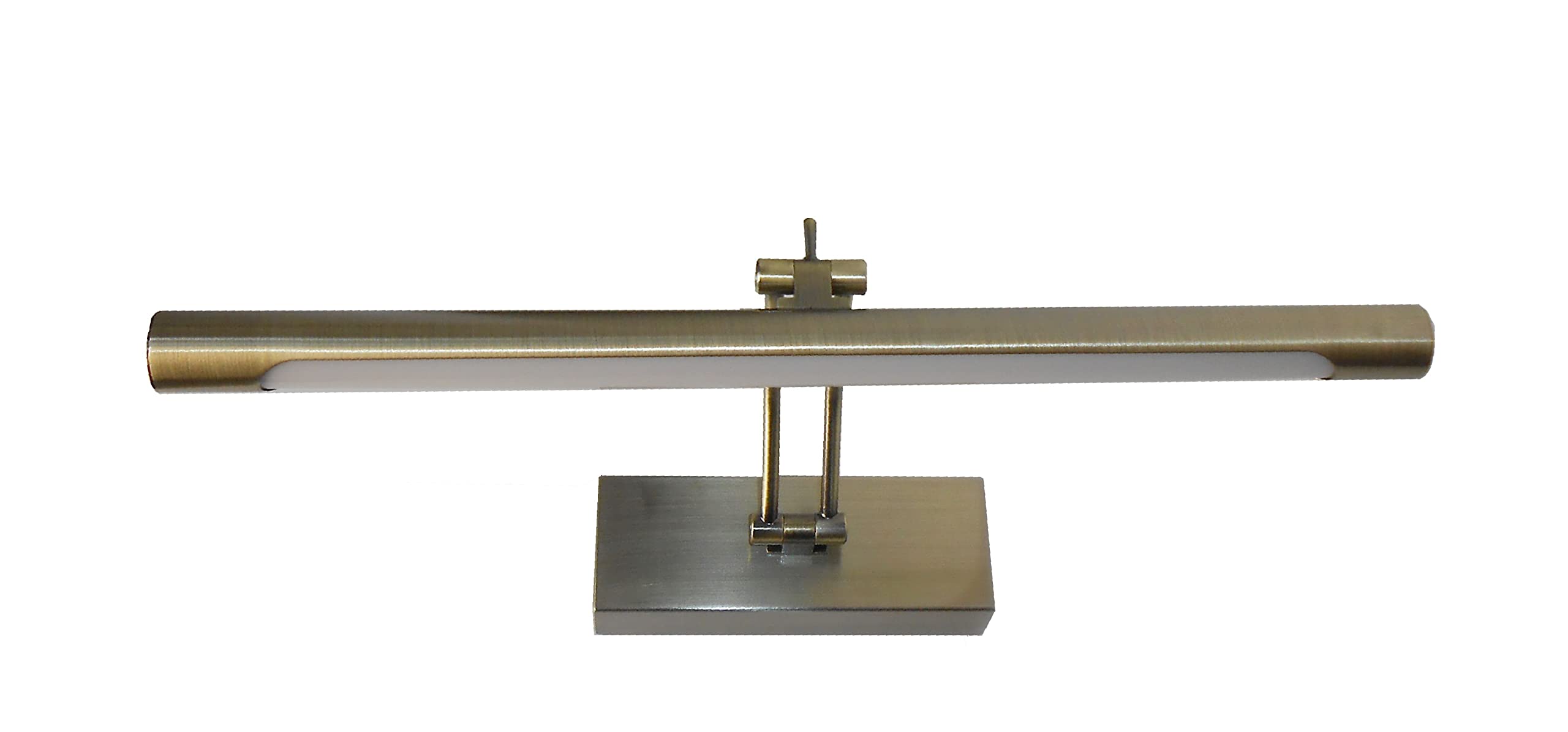 Aplique LED de pared para iluminar cuadros, espejos, murales, etc, led 6W estilo tradicional y elegante,tono de luz cálida 3000K, Bronce envejecido, totalmente articulado y giratorio. 40cm