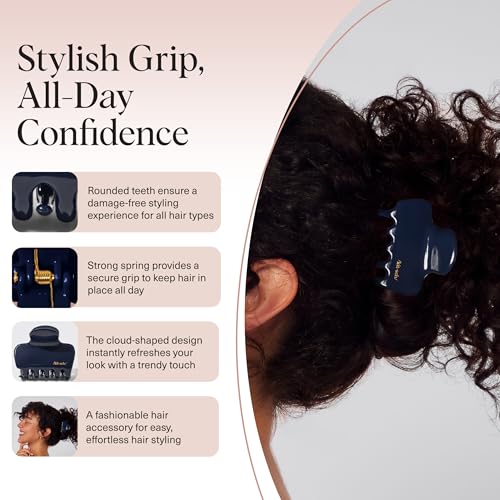 image for Kitsch Medium Hair Clips for Women – Strong Hold Claw Clips for Thic