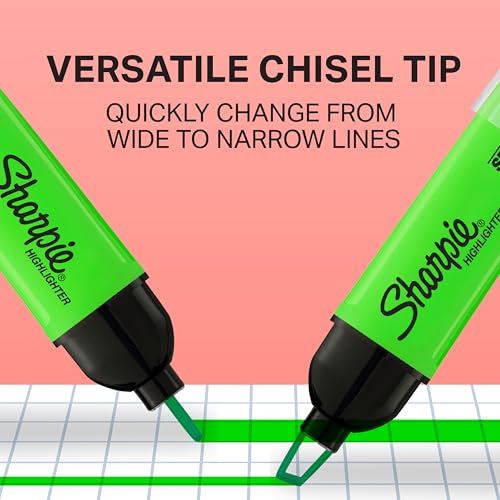 Image of Sharpie Clear View Highlighters, See-Through Chisel Tip, Fluorescent Assorted Colors, 8 Count