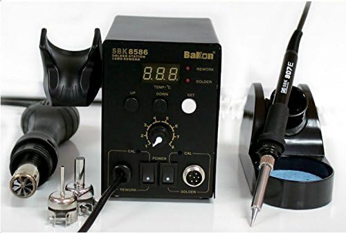 2 in 1 SMD Hot Air Soldering Iron Station, rework station SBK8586 professional manufacturer