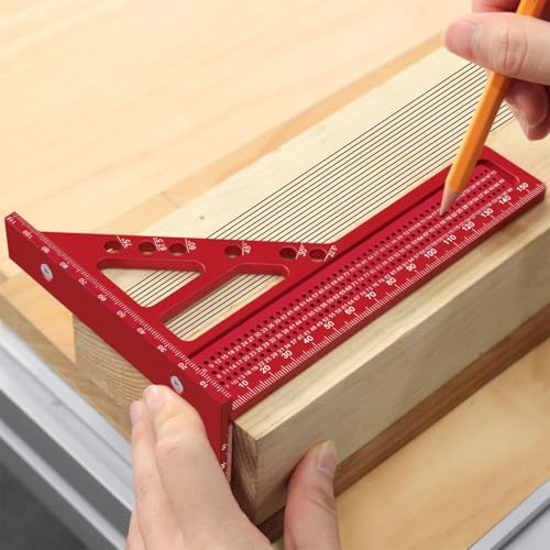 Regla Medidora 3D de Aluminio para Carpintería 22.5-75° miniatura 3