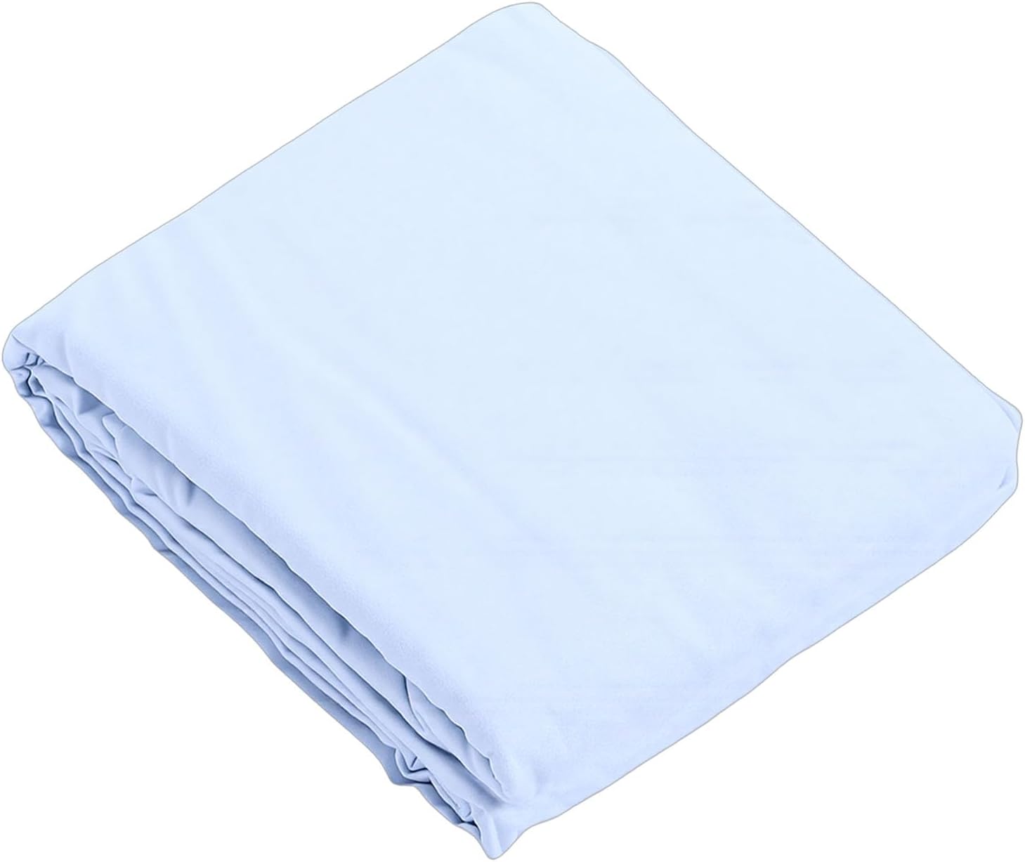 Focket Sleeping Bag Liner, 180x210cm Portable Reusable Washable Sleep Sack Travel Sheet with Integrated Pillowcase for Camping Hiking Backpacking Hotel (Light Blue)