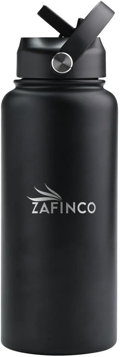 HYDRA FLASK Double Walled Insulated Water Bottle with Straw - 32 oz BPA Free Stainless Steel Water Bottle with Leak Proof Lid for Gym, Sports, Travel, & School, Keep Cold for 24H & Hot for 12H