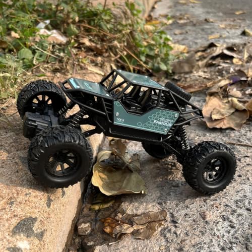 Carrinho Controle Remoto Jeep 4x4 Brinquedo Infantil (Azul)