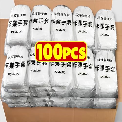 Guantes blancos suaves para conducción segura y tareas del hogar lote de 30 2