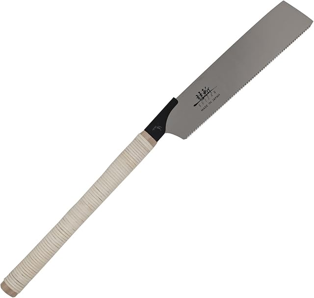 SUIZAN Japanese Hand Saw 265mm Kataba (Single Edge) Pull Saw for Woodworking (Japanese Kataba Saw)