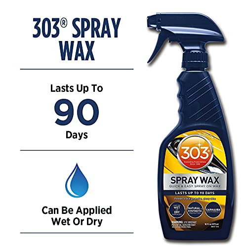 image for 303 Products 303 Spray Wax - Quick And Easy Spray On Car Wax - Lasts U
