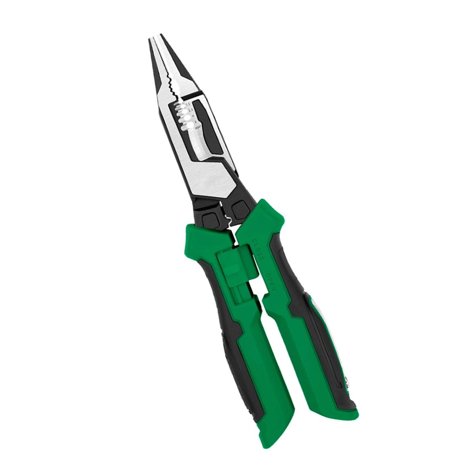 Electrician Plier Tool with Electricity Tester 5-in-1 for Wire Stripping and Crimping Professional Electrician