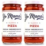 Yo Mama's Foods Keto Classic Pizza Sauce – Pack of (2) - Vegan, No Sugar Added, Low Carb, Low...