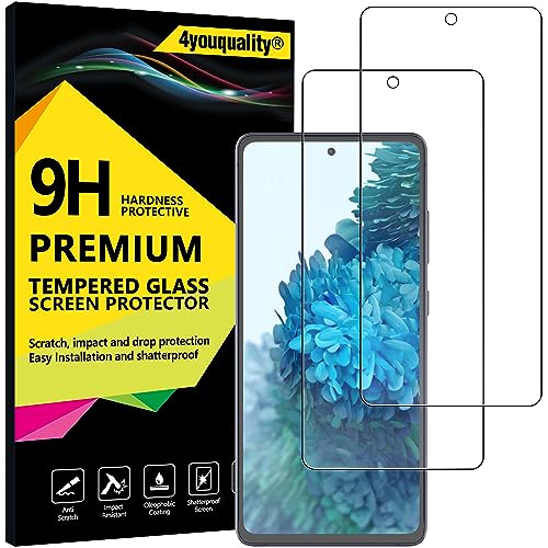 4youquality Screen Protector for Samsung Galaxy S20 FE / S20 FE 5G Tempered Glass Film 2-Pack [LifetimeSupport][Impact-Resistant][Anti-Scratch]