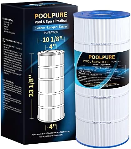 POOLPURE PA150S Pool Filter Replaces Hayward CX150XRE, Hayward SwimClear C150S, PA150S, Ultral-D4, 150 sq.ft Filter Cartridge 1 PACK