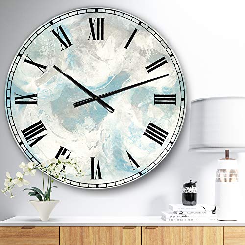 DesignQ-Pale-Blue-Shade-IV-Coastal-Wall-Clock-for-Home-Bedroom-Bathroom-Office-Living-Room-Decoration23x23