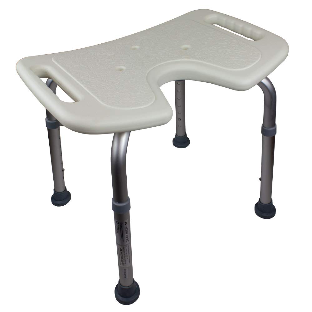 Mobiclinic Bahía Silla de Baño +, Elevador WC para Adulto con Tapa, Blanco Titán