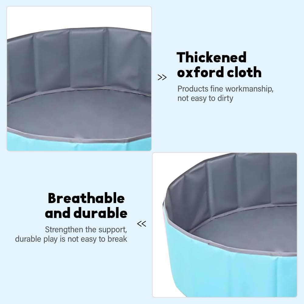 KBIBCK Ball Pit, Foldable Baby Ball Pit, 80 CM Kids BallPit for Children Girls Boys Nursery Baby Playpen - Image 3
