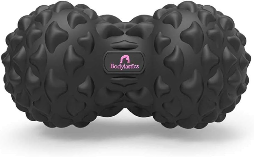 Bodylastics Cobblestone Peanut Massage Ball For Total Body Deep Tissue Massage, Trigger Point Therapy, Muscle Knots, Myofascial Release