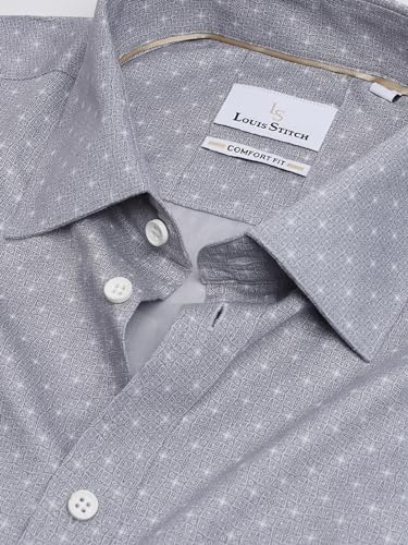 Image of LOUIS STITCH Men's Cotton Regular Fit Shirt (ST-GRP1)