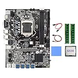 AMIUHOUN B75 BTC Motherboard 8XUSB + G530 CPU + 2XDDR3 4G 1600Mhz RAM + Kabel + Switch Kabel +...
