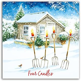 The Heritage Press 'Four Candles' Christmas Greeting Cards for Family and Friends - Pack of 8