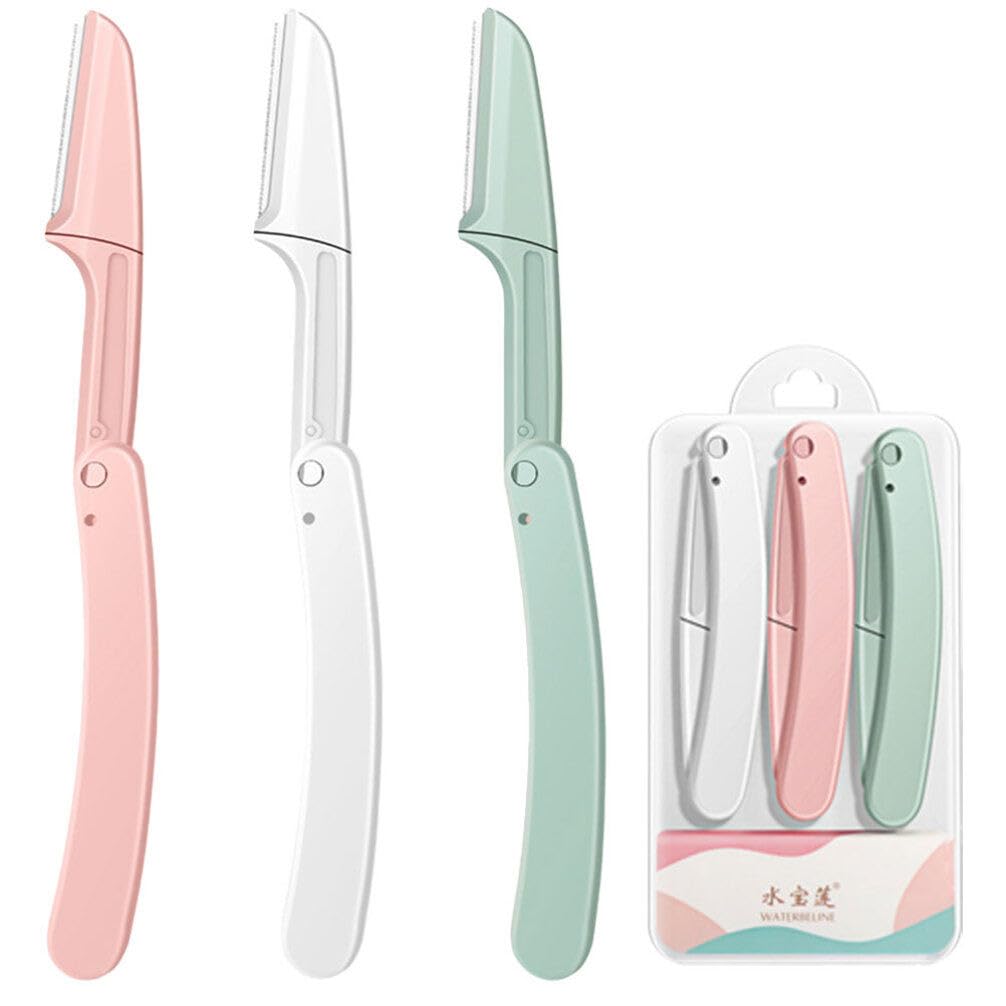 FOMIYES Portable Eyebrow Trimmer Scissors for Women 6pcs Brow Razor Hair Razor