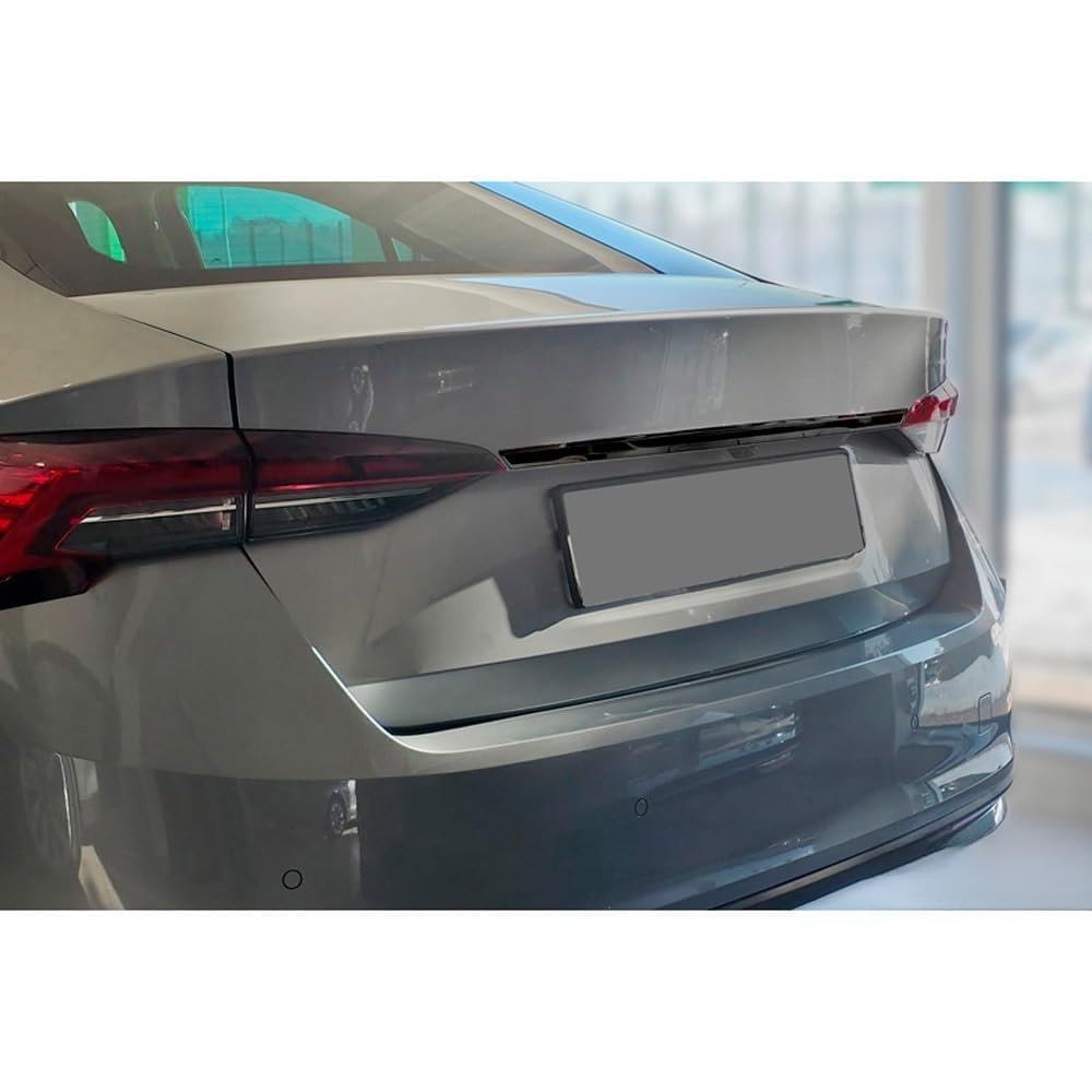Avisa Black Chrome Stainless Steel Tailgate Trim compatible with Skoda Octavia IV Liftback (NX3) 2019-2024 & Facelift 2024-