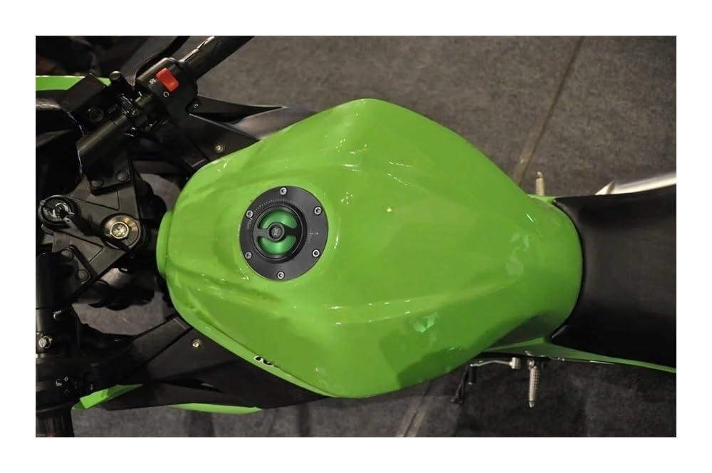 Tappo Olio Serbatoio Benzina Copertura Serbatoio Carburante Motociclo Per Ka&wasaki Ninja 300/EX300 2013-2019, Ninja 250/EX250 2008-2012 Tappo Serbatoio Carburante Senza Chiave(Black)
