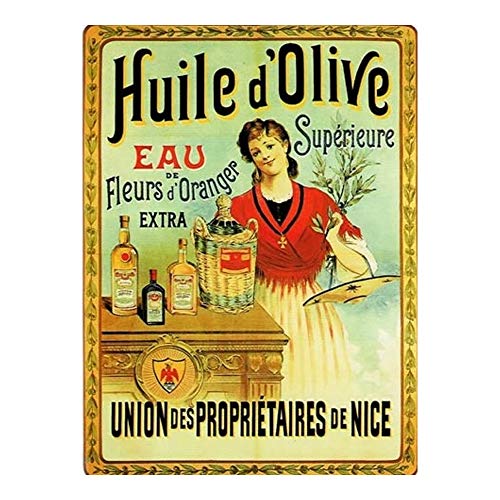 Cartexpo M15669 Alimentation Carte Huile d'olive Supérieure Métal 15 x 20 cm Cover