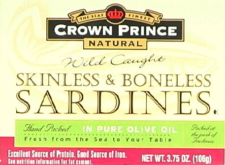 Crown Prince - Sardinas deshuesadas en aceite de oliva, 3.75 onzas (paquete de 2)
