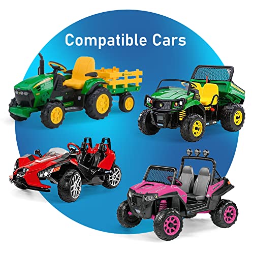 Safeamp 12 Volt Ul Listed Battery Charger Compatible With Peg Perego® 12V Battery For John Deere Ground Force Tractor, John Deere Gator Xuv Polaris Rzr 900 Powered Ride On Car #TOP5