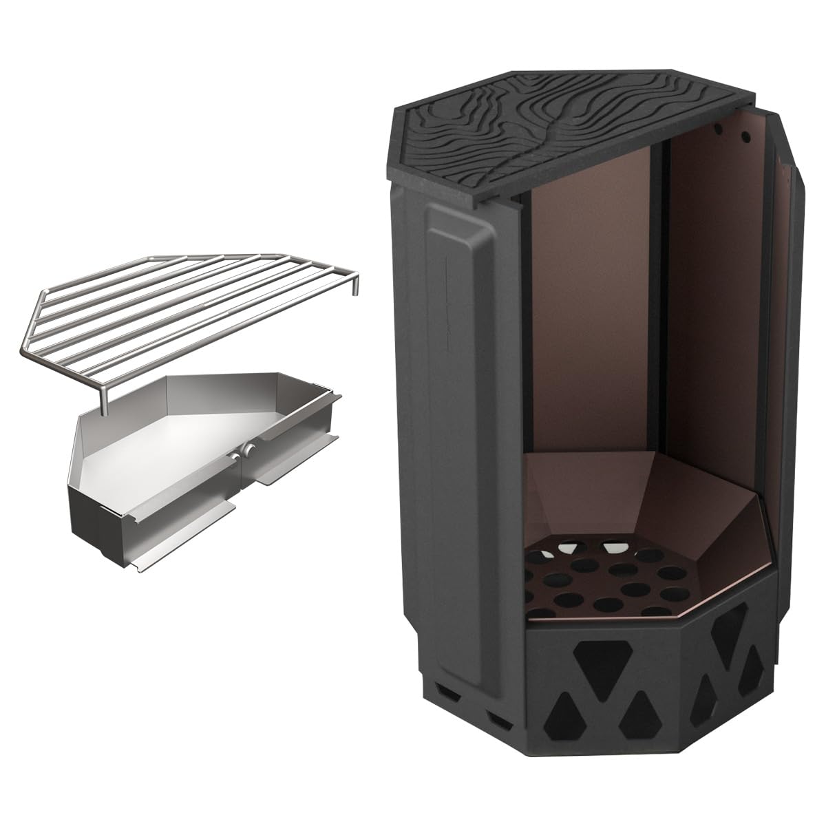 Amazon | UM fire pit 二次燃焼焚き火台コンプリートセット 本体