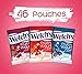 Welch's Fruit Snacks, Fruit 'n Yogurt Variety Pack Strawberry, Blueberry & Cherry, Gluten Free, Bulk Pack, 0.8 oz Individual Single Serve (Pack of 46)