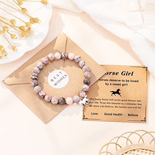 DiRikiss Horse Gifts for Girls 8-10-12 Horse Bracelet Stuff Valentine Day Gifts for Teen Teenage Girls Birthday Christmas Gifts for Horse Lover Birthday Party Supplies for Girls Jewelry - Thumbnail 3