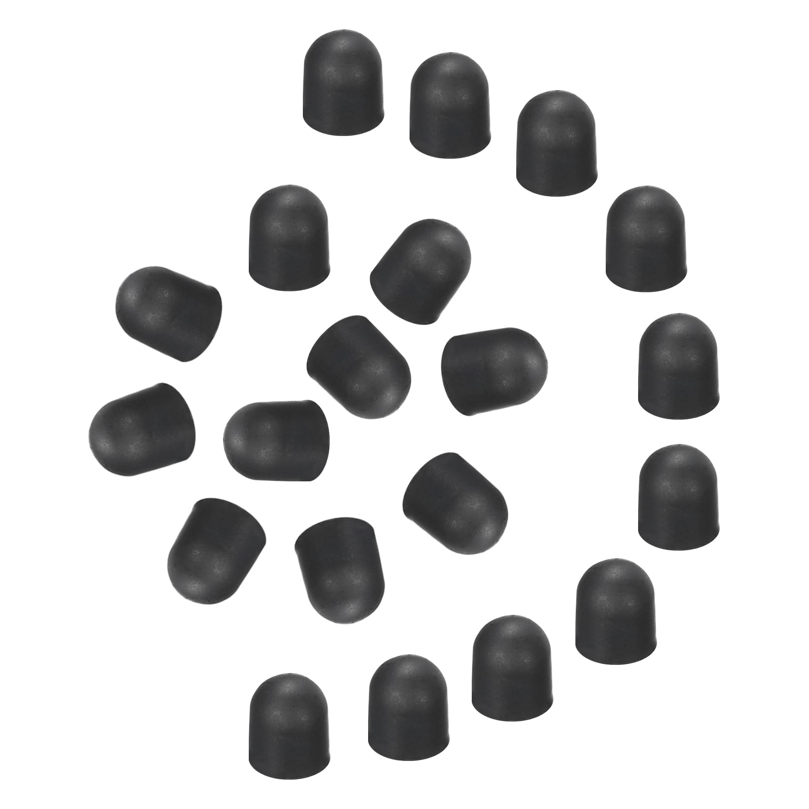 MECCANIXITY 40Pcs Replacement Stylus Pen Tips 5mm Conductive Capacitive Touch Screen Pens Tips Silicone Rubber, Black