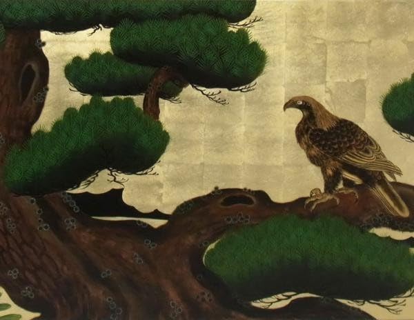 Amazon.co.jp: 漆絵 狩野探幽の名作「松に鷹図」 NH62 : ホーム